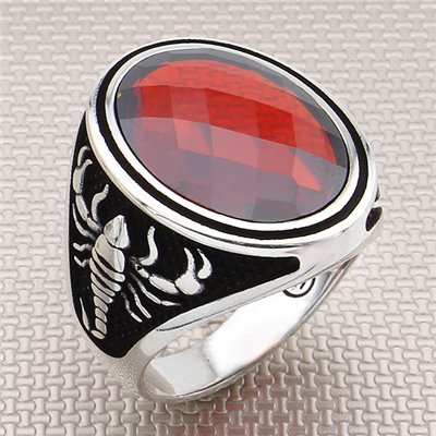 Akerp Figürlü Toptan Gümüş Erkek Yüzük