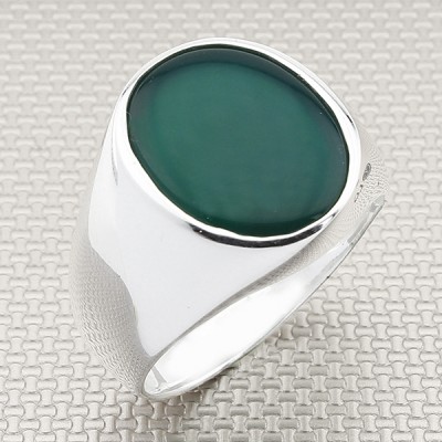 Sade Klasik Toptan Gümüş Erkek Yüzük