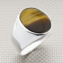 Sade Klasik Toptan Gümüş Erkek Yüzük