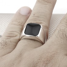 Sade Klasik Toptan Gümüş Erkek Yüzük