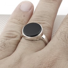 Sade Klasik İnce Toptan Gümüş Erkek Yüzük