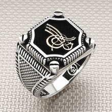 Tuğra Toptan Gümüş Erkek Yüzük