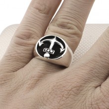 Denizci Çapa Toptan Gümüş Erkek Yüzük